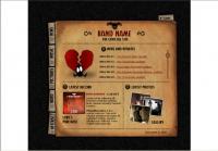 Yellow music website template